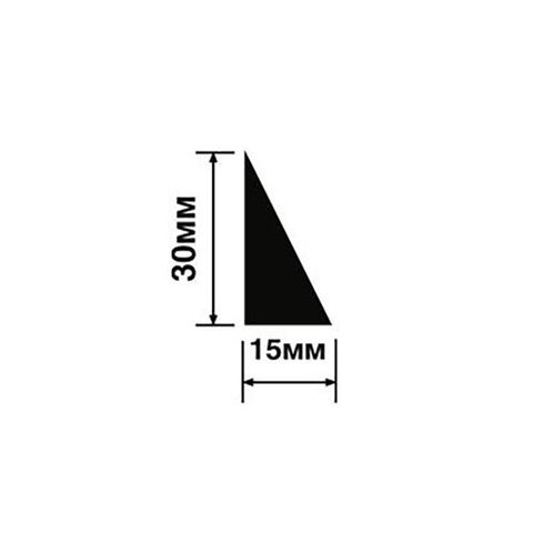 Молдинг Hiwood TR30 из фитополимера под покраску (30х15х2000мм)