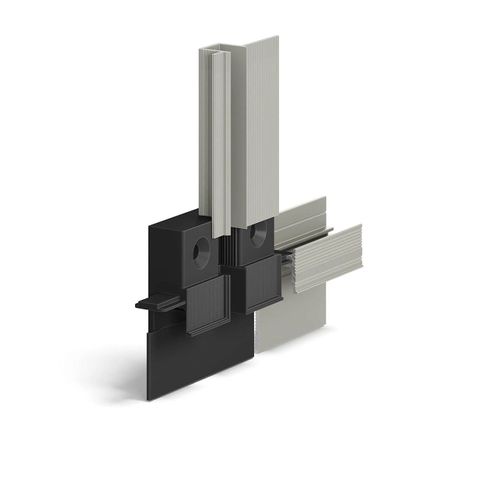 Соединитель Fixat-T Laconistiq для теневого плинтуса Light41 и теневой рейки Classic FRP пластик Черный муар (16х75х75мм) 