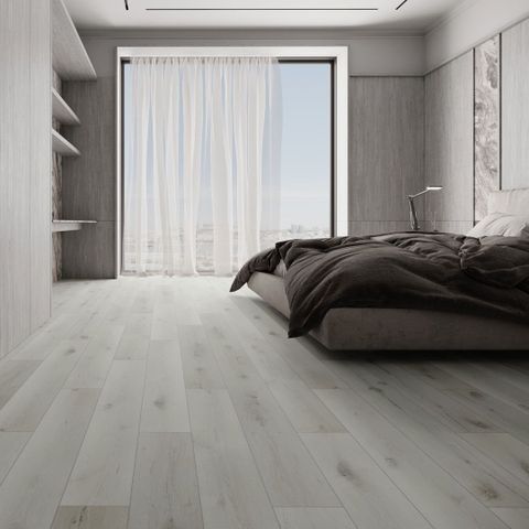 Плитка ПВХ замковая LVT (кварц-виниловая) ART EAST Art Tile Click Дуб Туманный 45-13 ATC 43кл (4х180х1220мм) 2,6352м² 1/12