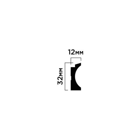 Молдинг финишный Hiwood LF139B из фитополимера G365 (34х12х2700мм)
