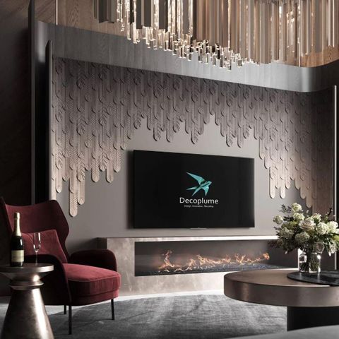 Декоративная панель Decoplume Plume Prime 2 композитная (12х79х297мм)