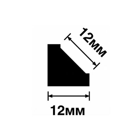 Молдинг Hiwood D12V2 из фитополимера под покраску (12х12х2700мм)