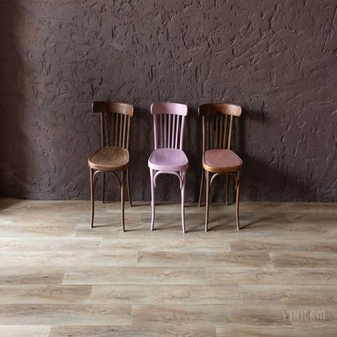 Плитка ПВХ клеевая LVT (кварц-виниловая) VINILAM Glue Дуб Амберг 15783 43кл (2.5х188х1228мм) 4,16м² 1/18