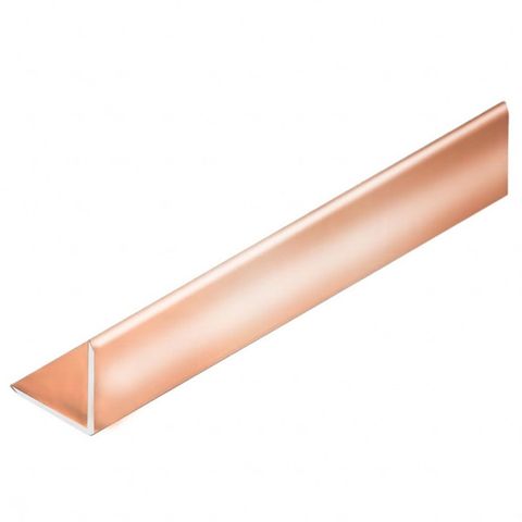 Угол NEEXY PV60-50 алюминиевый защитный Медь блестящая (10х10х2700мм) 