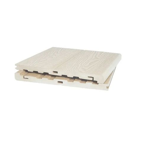 Ступень массив POLIVAN Singaraja 3D Wood из ДПК Бежевый (27/20х320х2900мм)