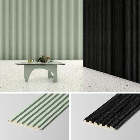 Стеновая панель рифленая WPC Wall Panel 8006 бамбуковая древесная текстура (9х120х3000мм)