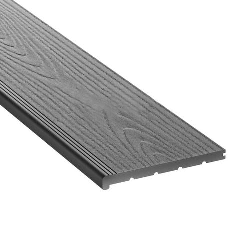 Ступень SEQUOIA Evolution 3D Wood из ДПК полнотелая Серый (24х320х4000мм)