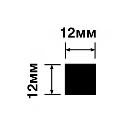 Декоративная рейка Hiwood D12V1 из фитополимера BU20 (12х12х2700мм)