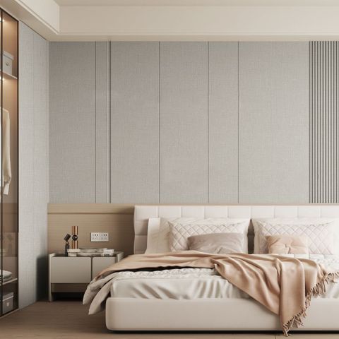 Стеновая панель WPC Wall Panel 6065 бамбуковая текстура ткани (1100х5х2800мм)